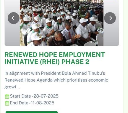 NDE Renewed Hope Employment Initiative 2025 Phase 2