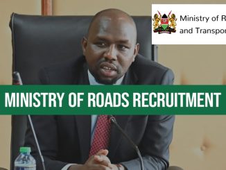 Kenya Ministry of Roads and Transport Recruitment 2025/2026