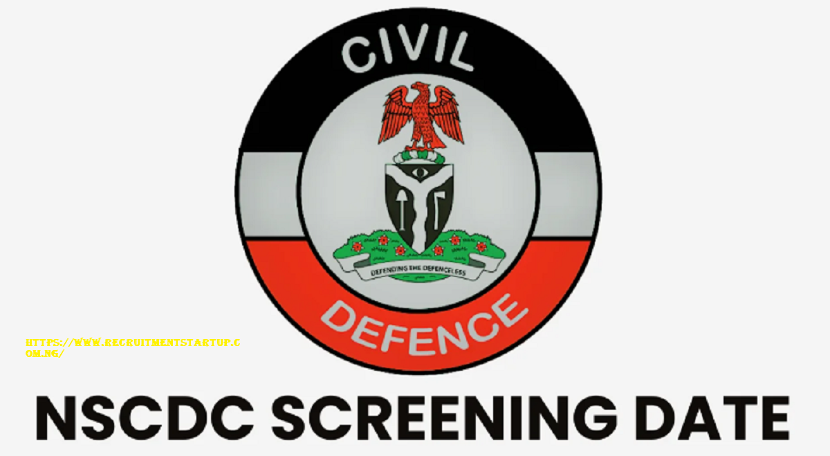 NSCDC Screening Date 2025, Examination and Training Centers