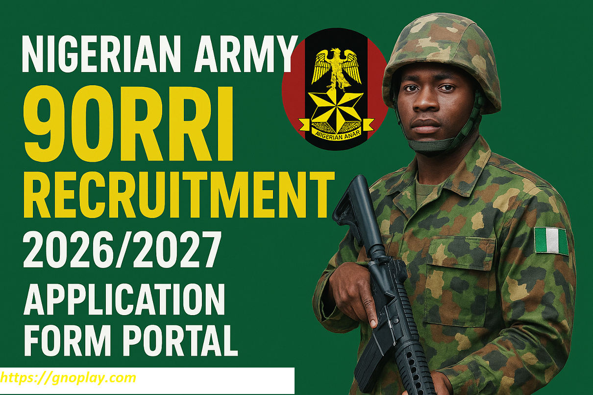 Nigerian Army Recruitment 90RRI Form Portal 2026/2027 | Apply Now & Check Requirements