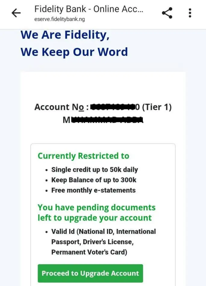 Fidelity Bank YEIDEP Beneficiaries List for Next Phase
