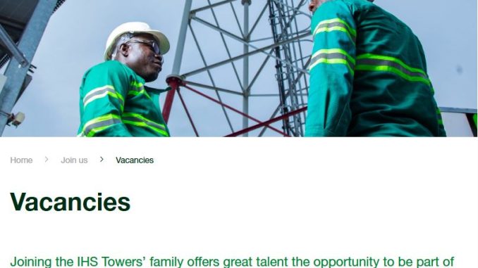 IHIS Towers Recruitment 2025/2026
