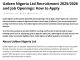 Uziben Nigeria Ltd Recruitment 2025/2026