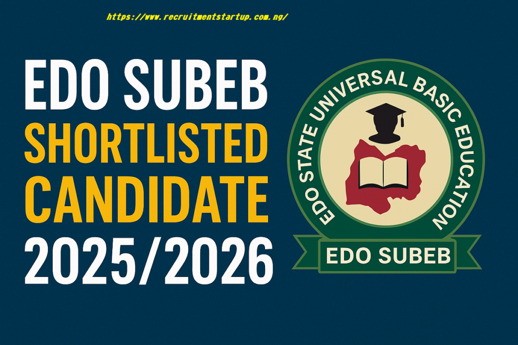 Edo SUBEB Shortlisted Candidate