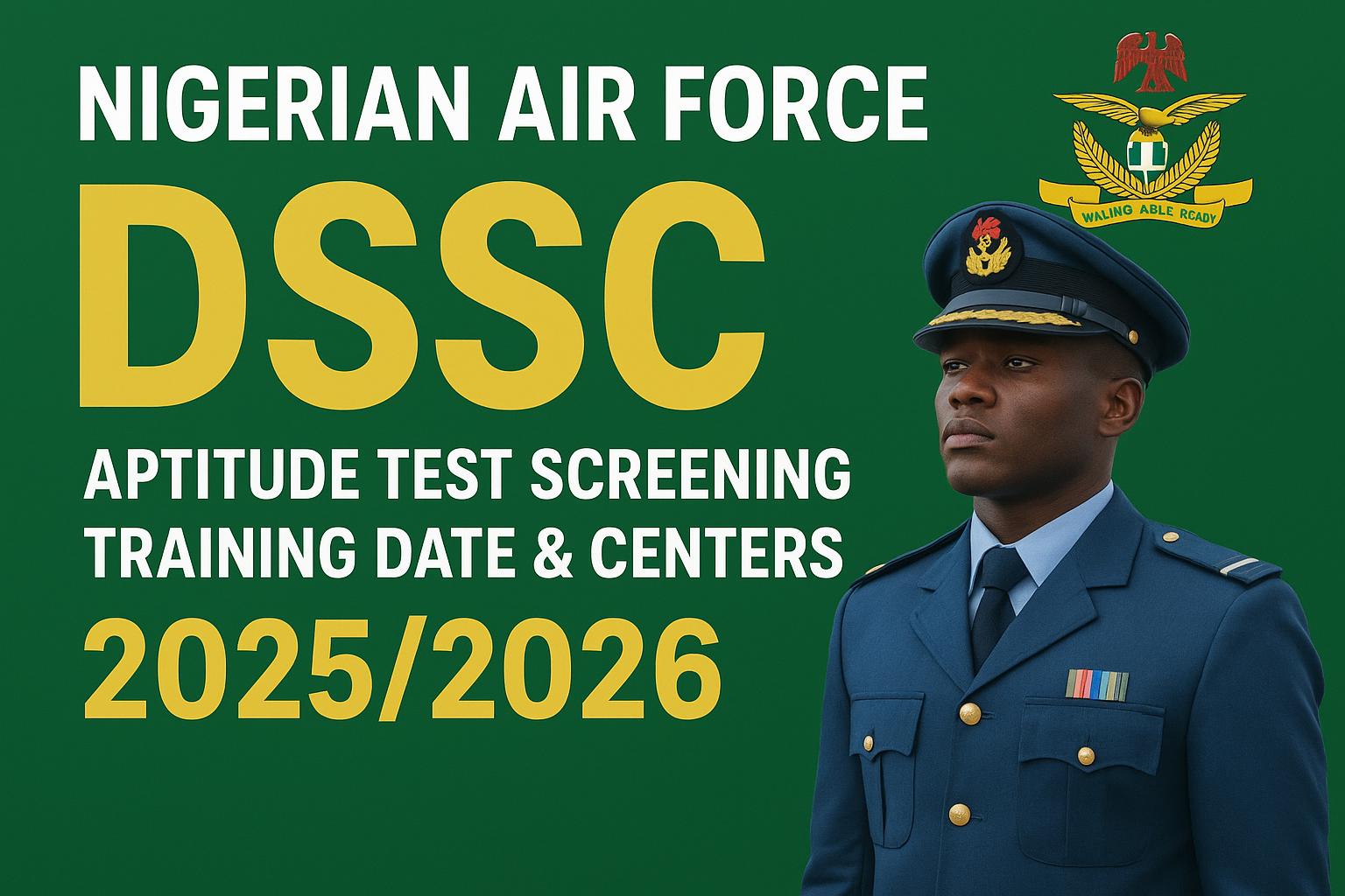 Nigerian Air Force DSSC Shortlisted Candidates 2026/2027: Final PDF List
