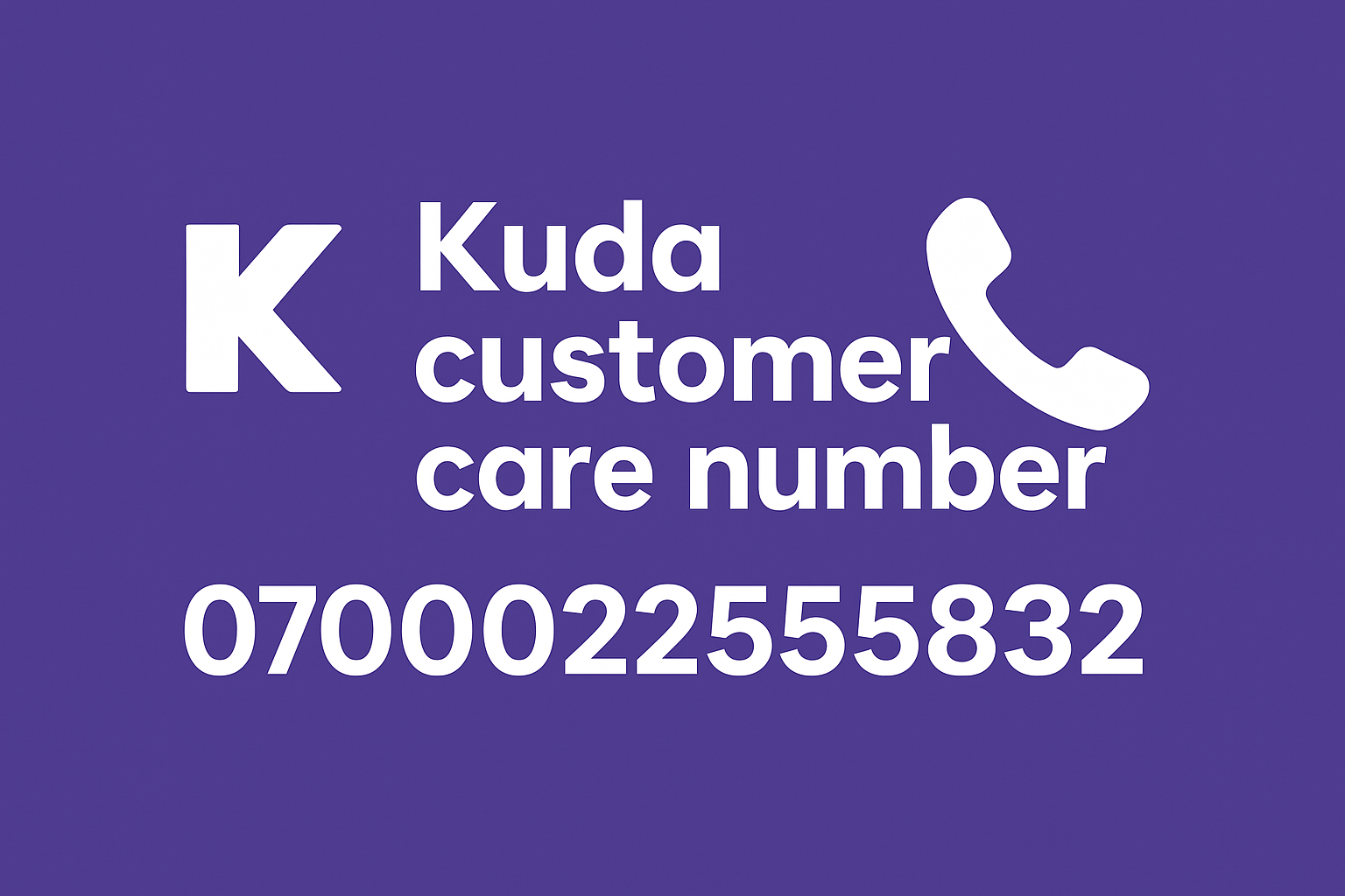 Kuda Customer Care Number – How to Contact Kuda Bank Support (Phone, Email & In-App Chat).