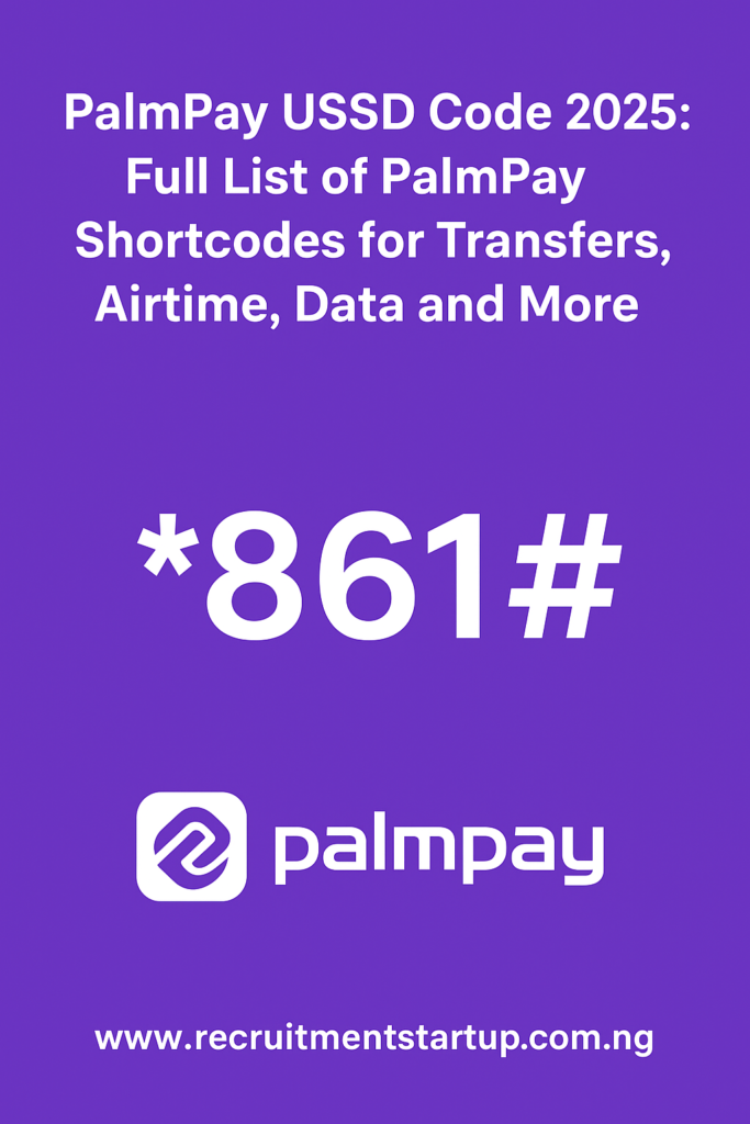 PalmPay USSD Code 2026
