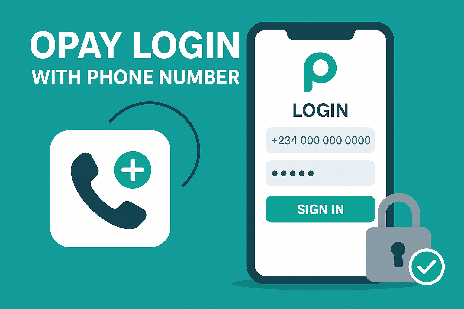 Opay Login With Phone Number