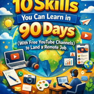 10 Skills You Can Learn in 90 Days (With Free YouTube Channels) to Land a Remote Job