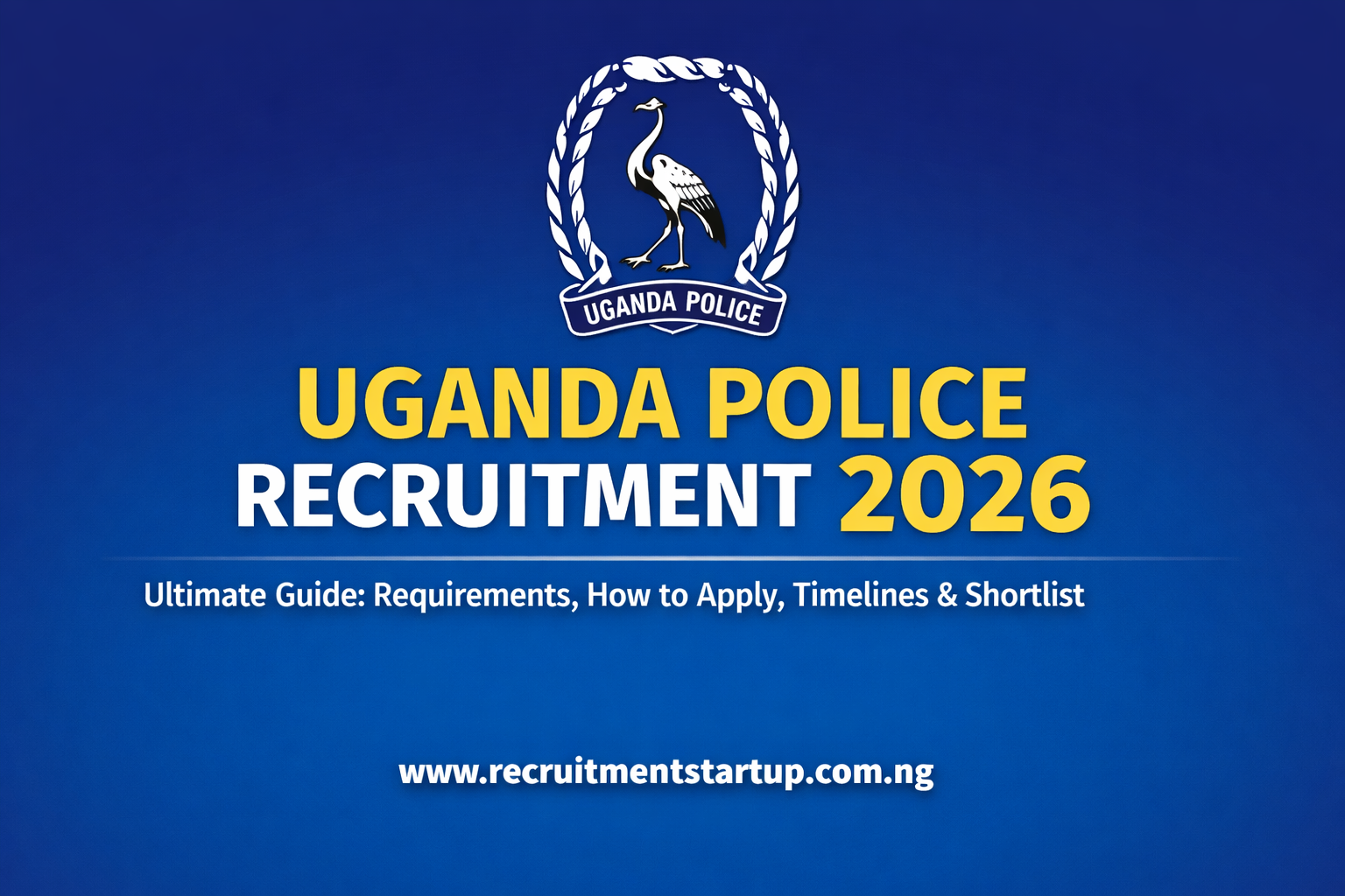 Uganda Police Recruitment 2026
