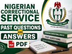 Nigerian Correctional Service Past Questions and Answers PDF