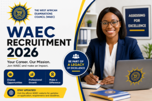 WAEC recruitment 2026 has begun